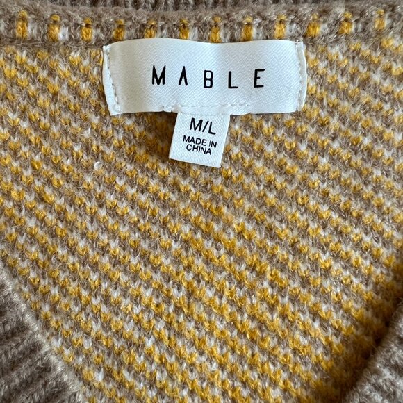 Mable Anthropologie Oversized Argyle Sweater Vest - Picture 4 of 5